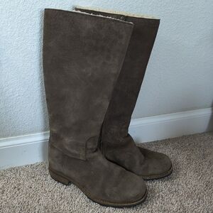 Ugg Australia 5518 Broome Leather Tall Lined Side Zip Riding Boots Size 8